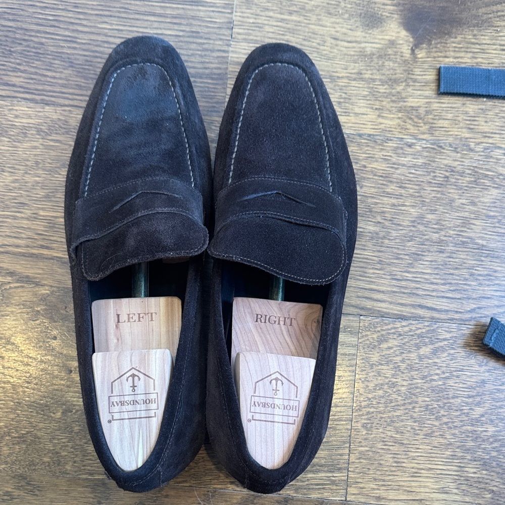 To Boot New York Brown Suede Loafers 8.5